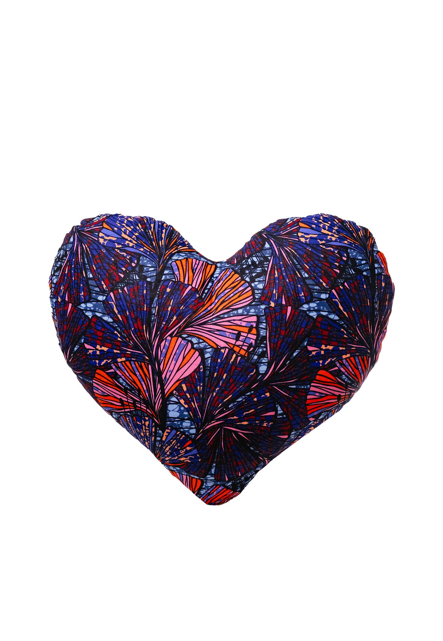 Coussin coeur Wax Bazaar x Myriam Maxo