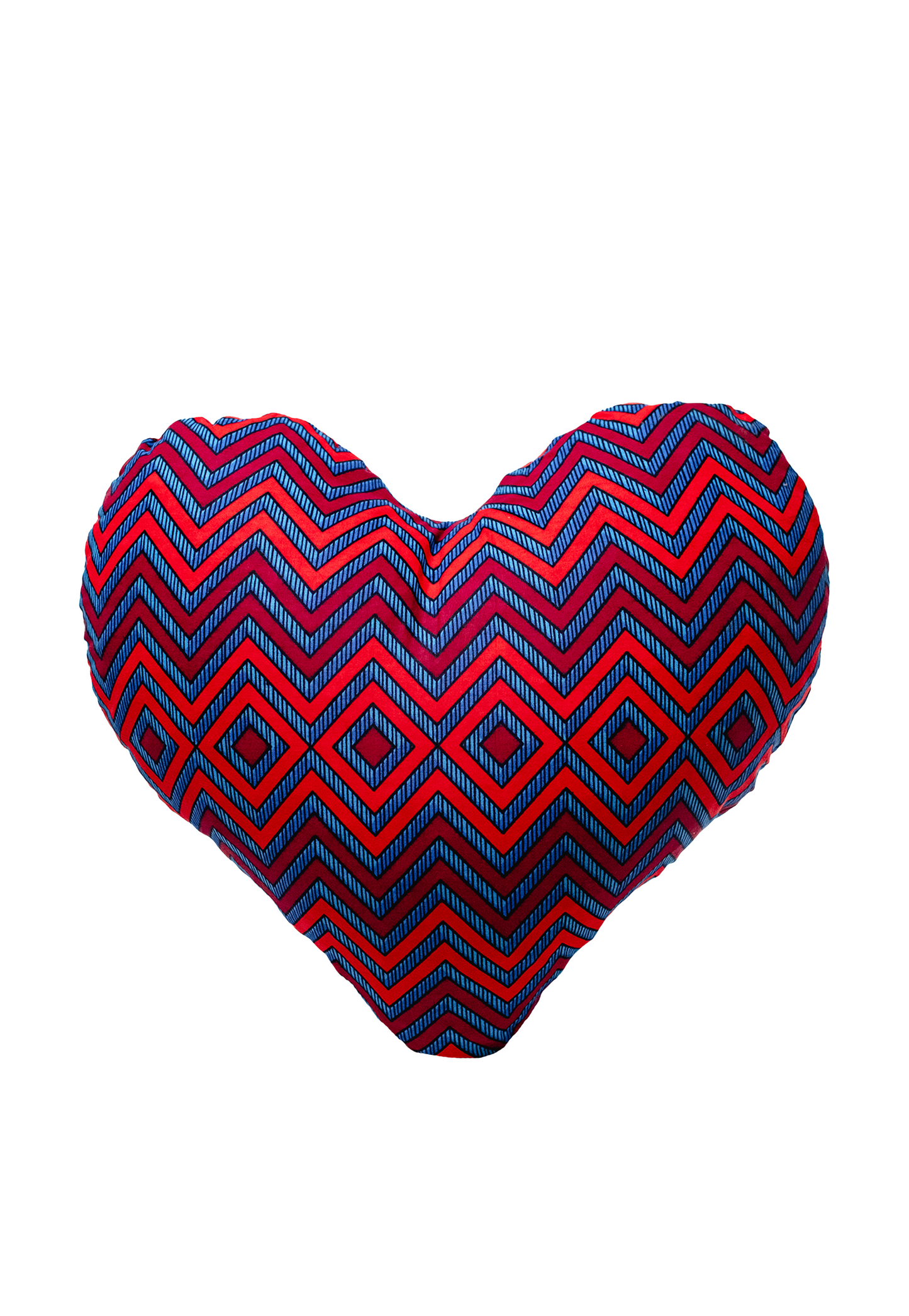 Coussin coeur Wax Bazaar x Myriam Maxo