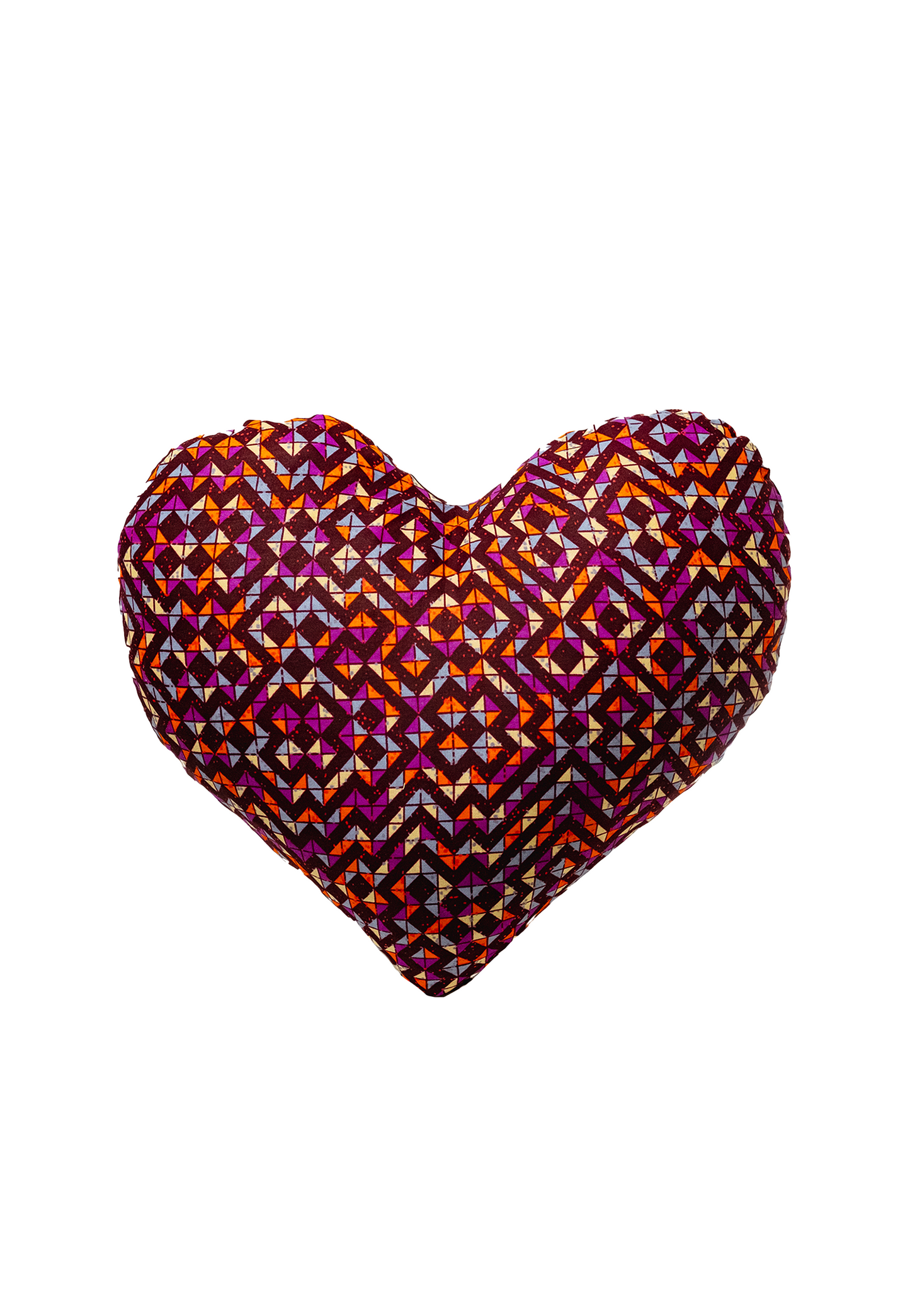 Coussin coeur Wax Bazaar x Myriam Maxo