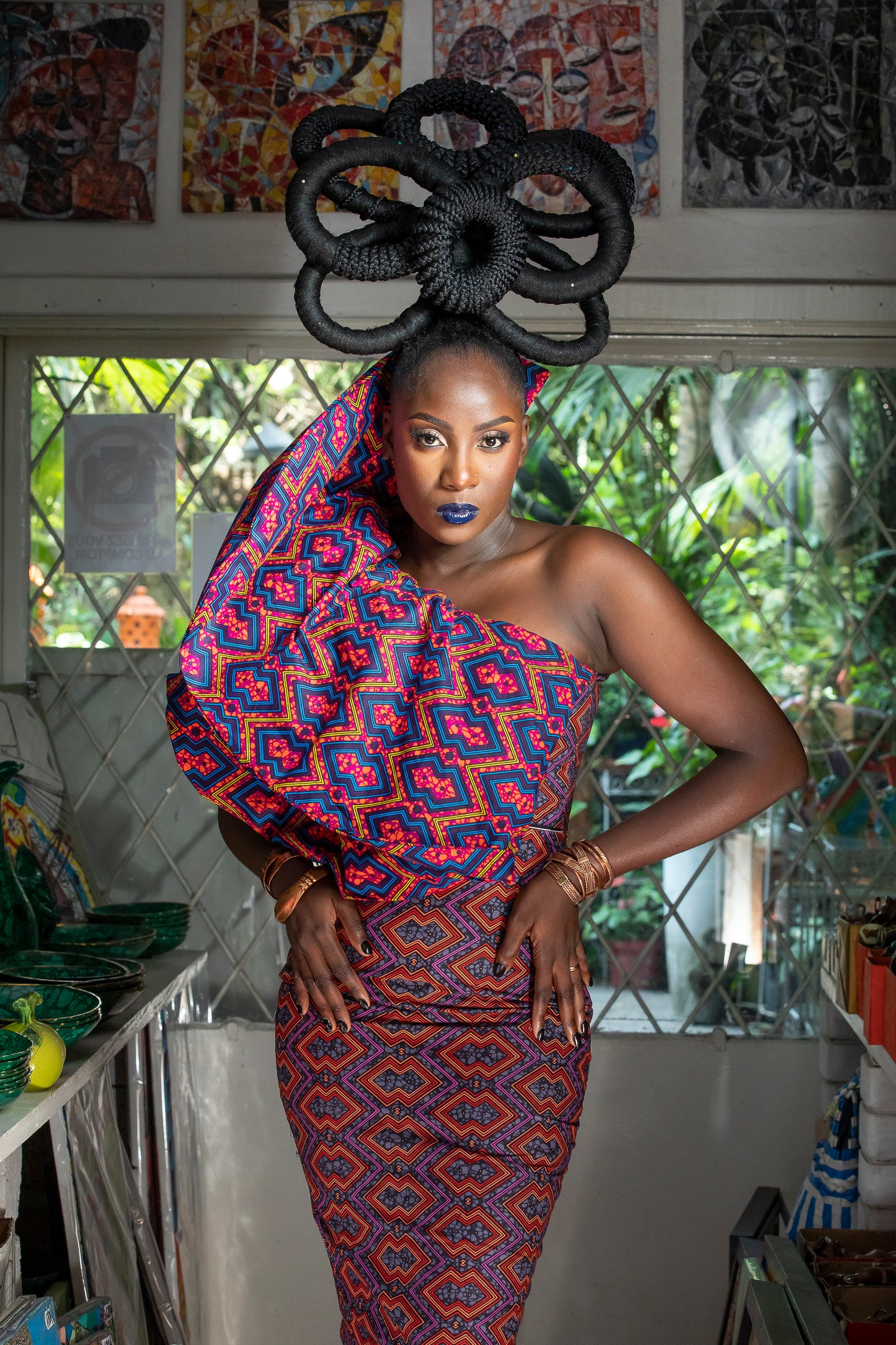 Wax congolais KUBA 011