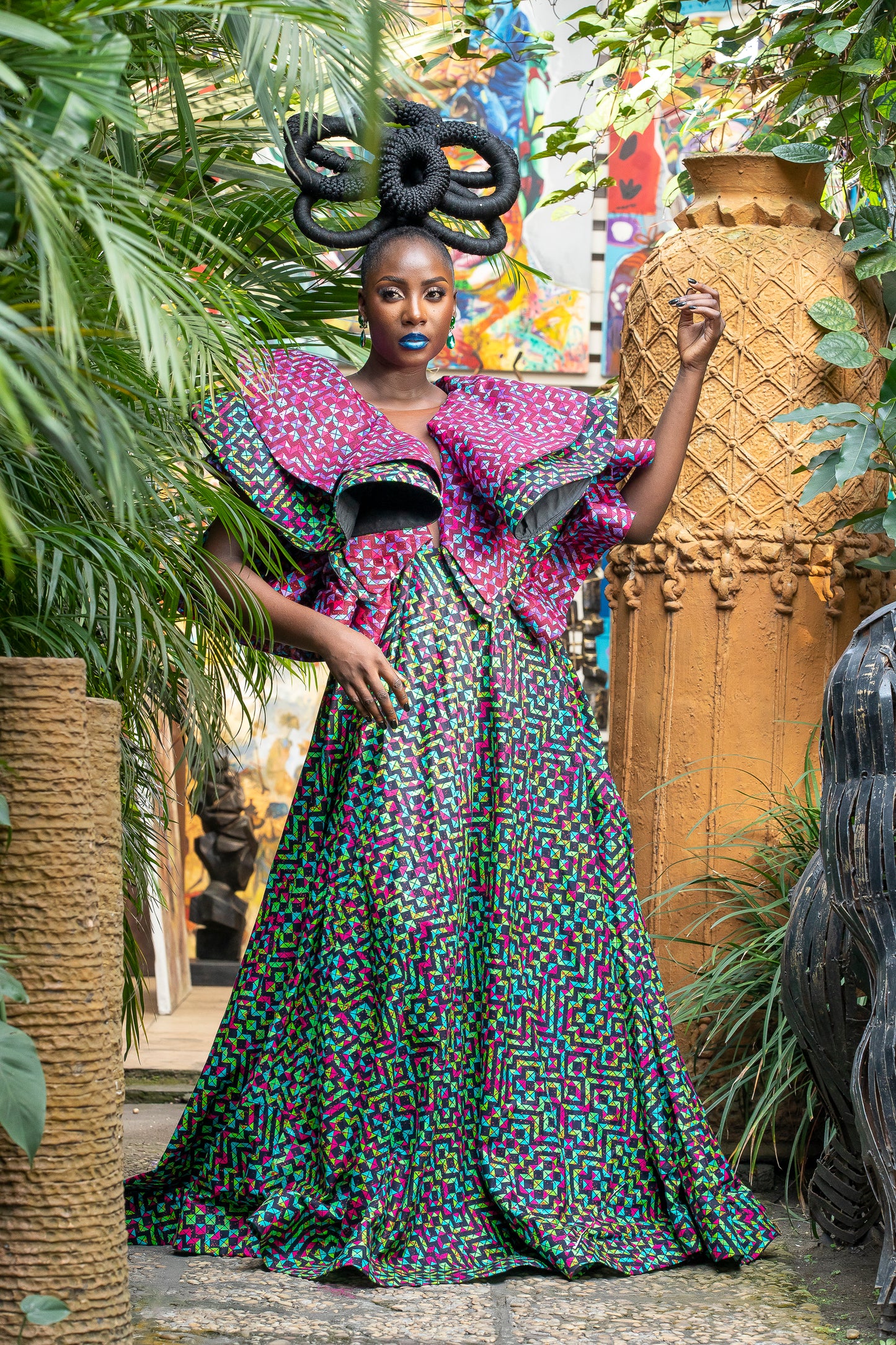 Wax congolais KUBA 012