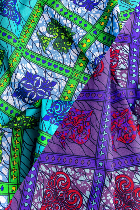 Pack Duo Coupons Wax congolais DAME DE PIQUE