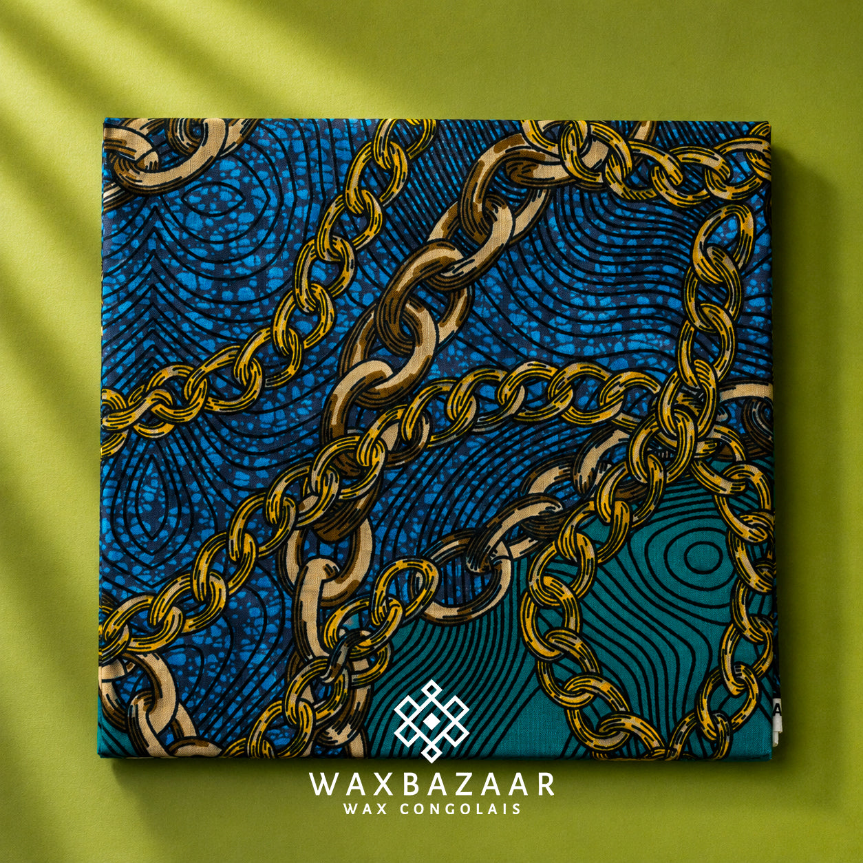 Wax Congolais "Les Chaînes de l'Amour" – Pagne Africain Union & Élégance| WaxBazaar