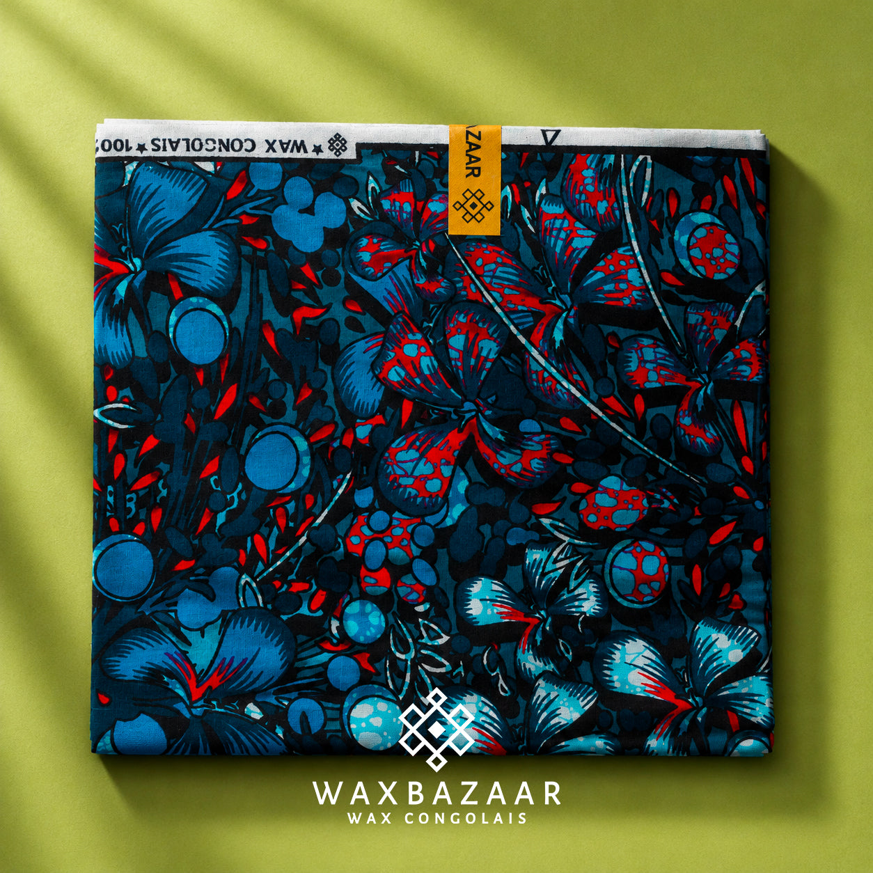 Wax Congolais "Kassala" – Pagne Africain Nature Symphonie Couleurs | WaxBazaar