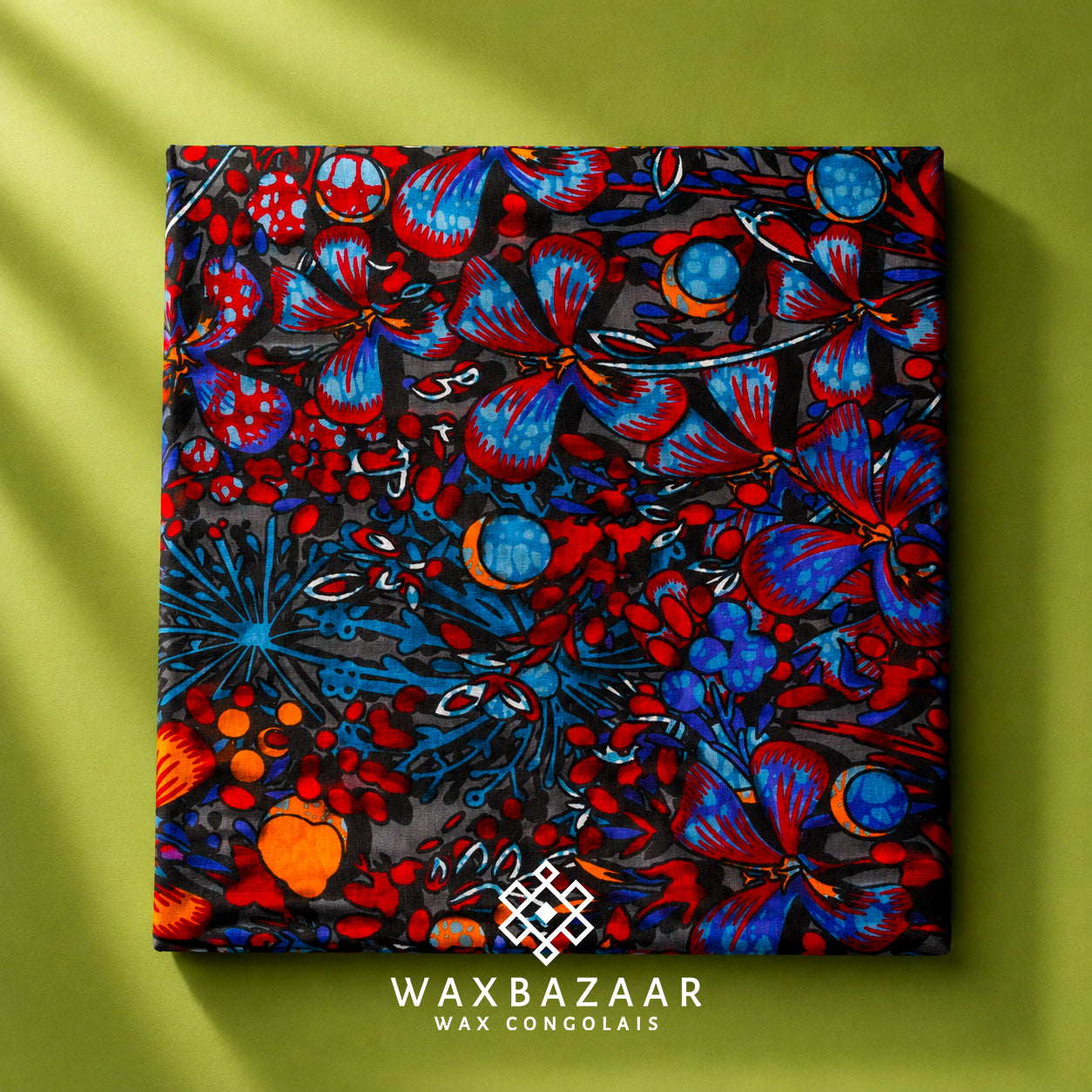 Wax Congolais "Kassala" – Pagne Africain Nature Symphonie Couleurs | WaxBazaar