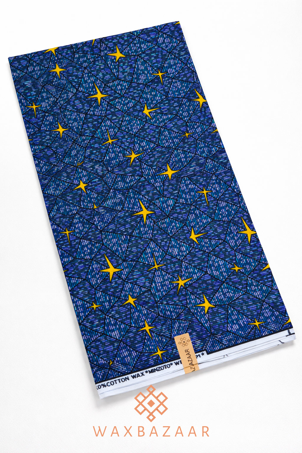 Wax Congolais Minzoto – Pagne Africain "Étoile" en Lingala