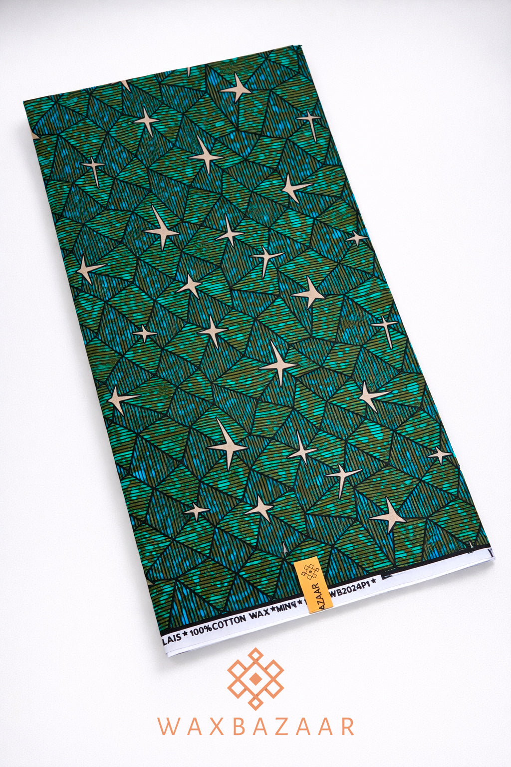 Wax Congolais Minzoto – Pagne Africain "Étoile" en Lingala