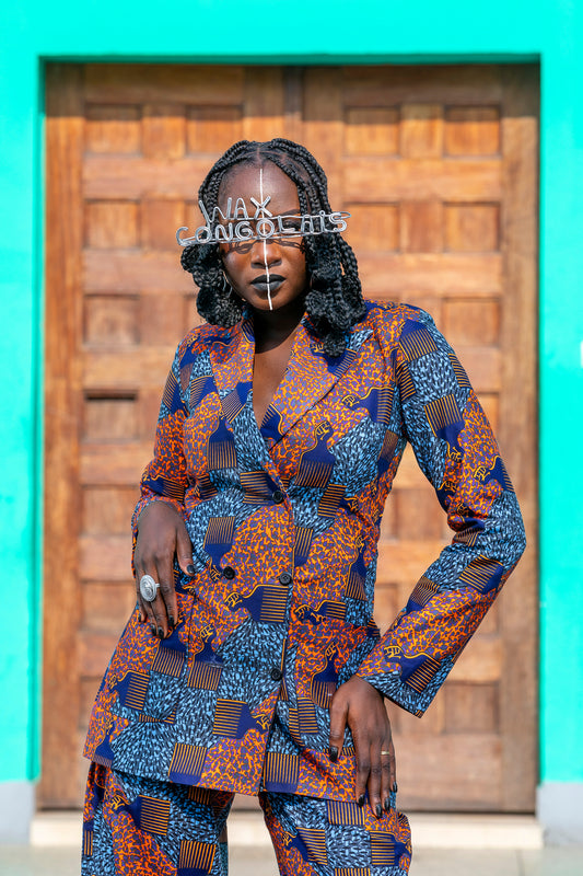 Wax congolais Peigne Afro