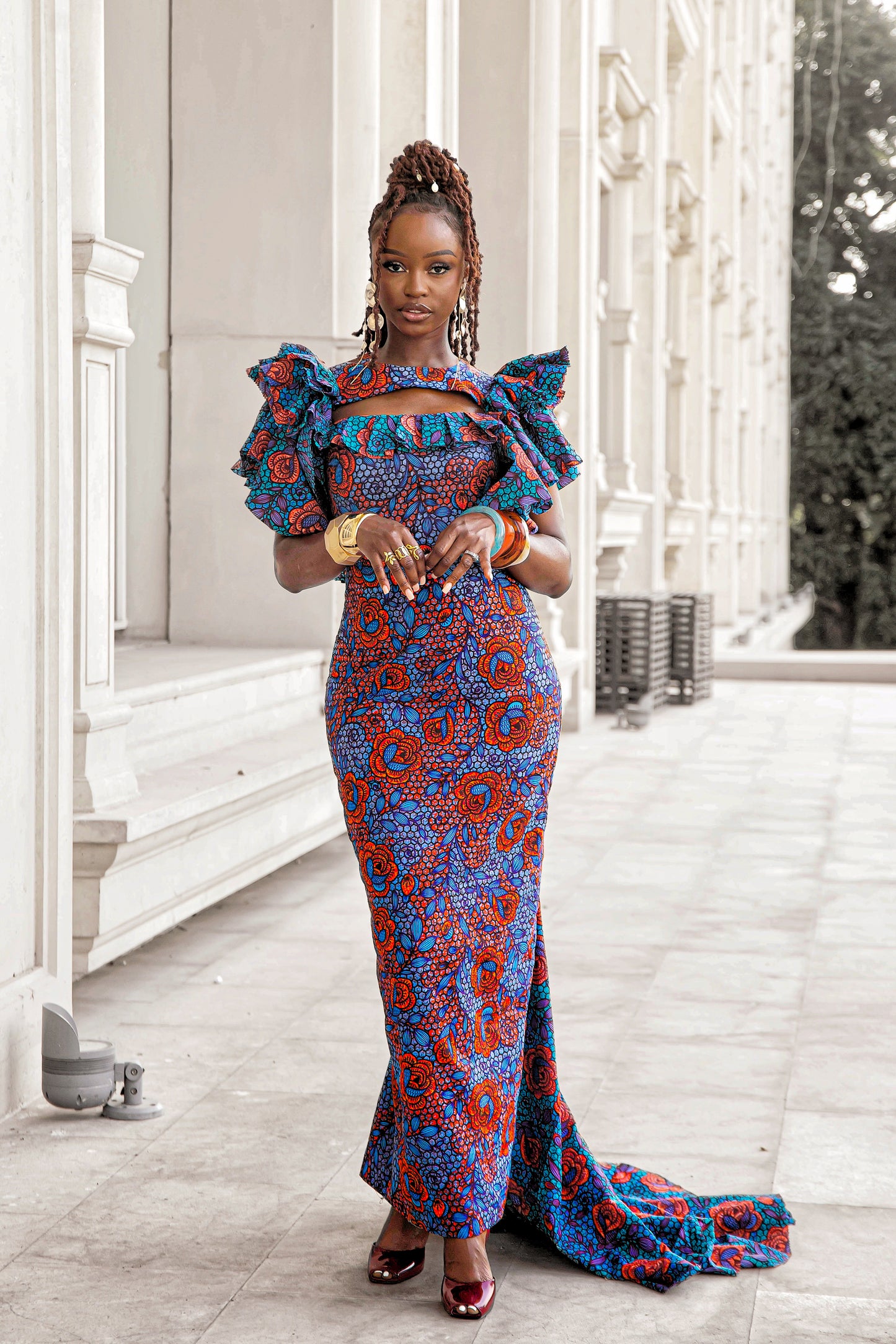 Wax Congolais "Mininha" – Pagne Africain Fleuri & Acidulé